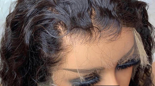 13x6  water wave lace front curly wig